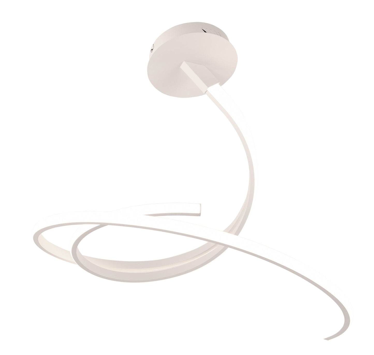 Plafoniera LED KINETIC in alluminio bianco, CCT
