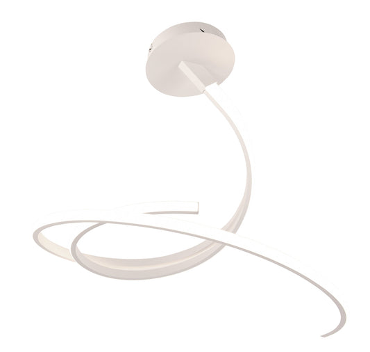 Plafoniera LED KINETIC in alluminio bianco, CCT