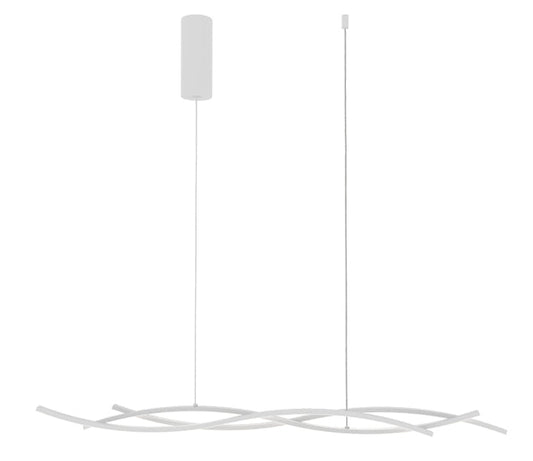 Sospensione LED KINETIC in alluminio bianco, CCT