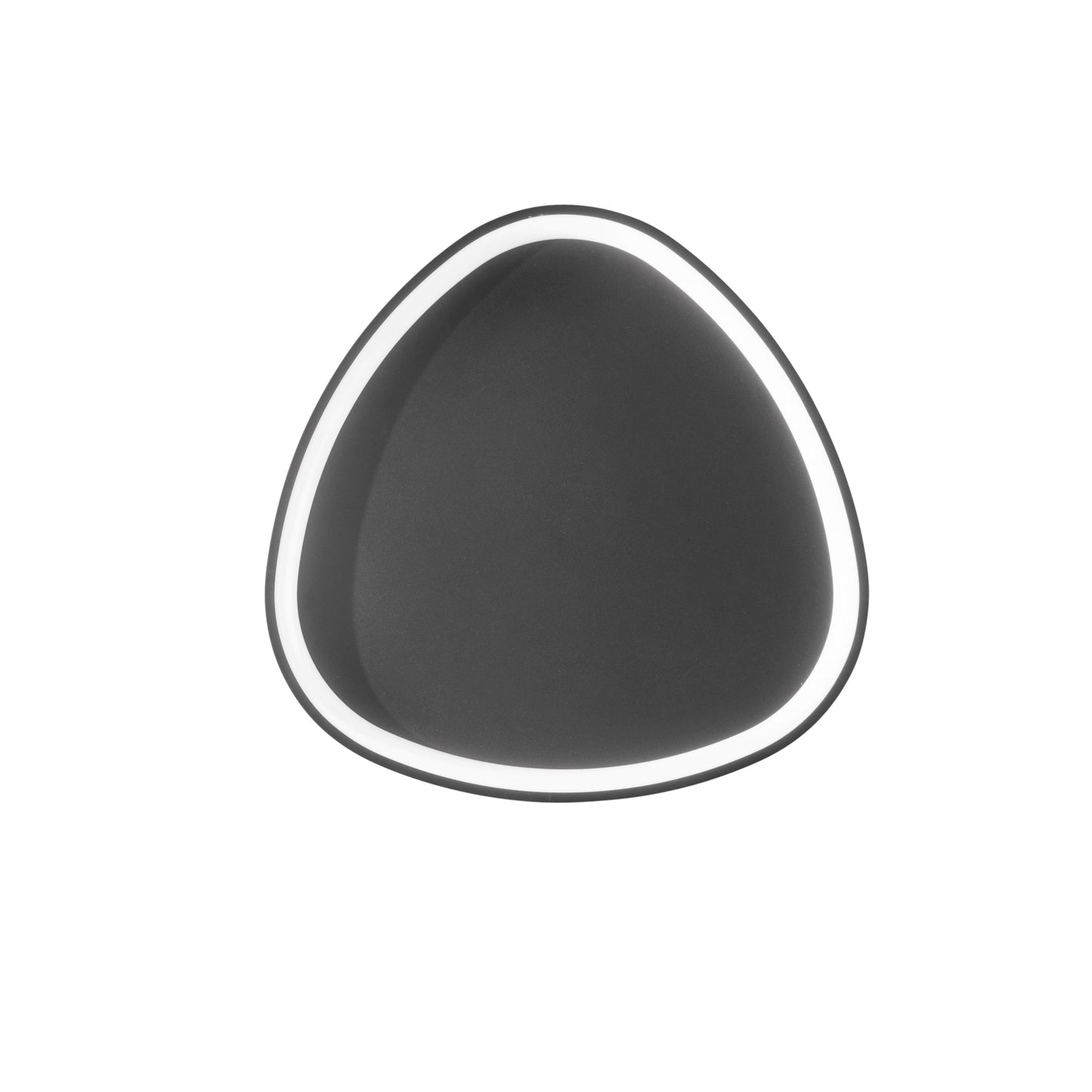 Plafoniera LED KLAPTON in alluminio nero, CCT Ø 65 cm.