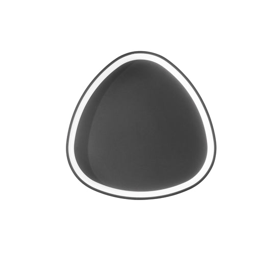 Plafoniera LED KLAPTON in alluminio nero, CCT Ø 65 cm.