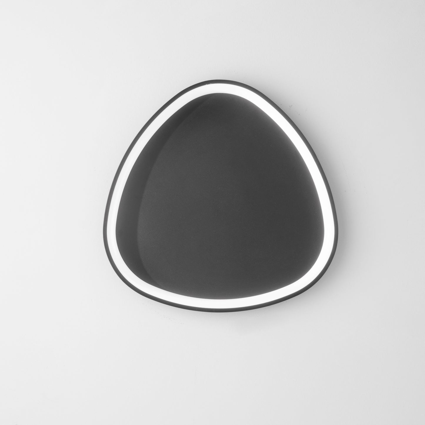 Plafoniera LED KLAPTON in alluminio nero, CCT Ø 65 cm.