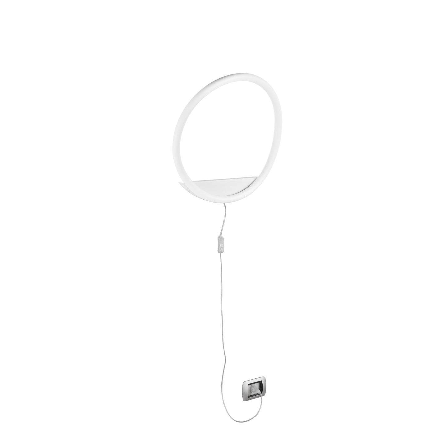 Applique LED LINGER in metallo bianco, CCT, Ø 35cm.