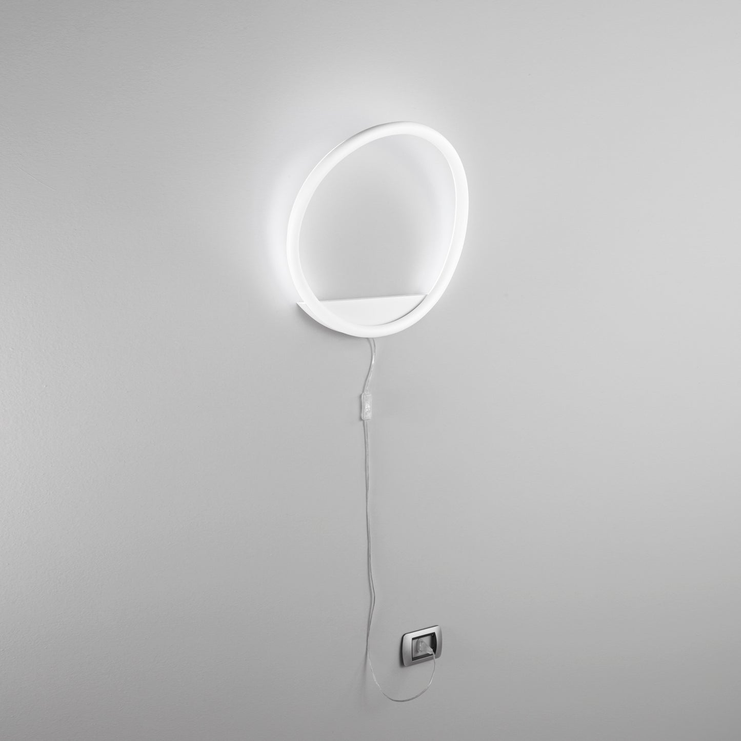 Applique LED LINGER in metallo bianco, CCT, Ø 35cm.