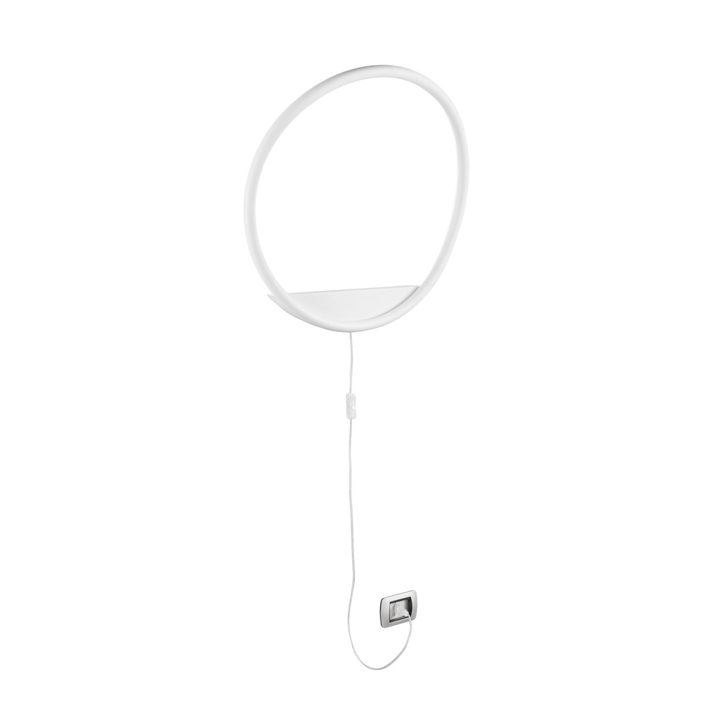 Applique LED LINGER in metallo bianco, CCT, Ø 60cm.
