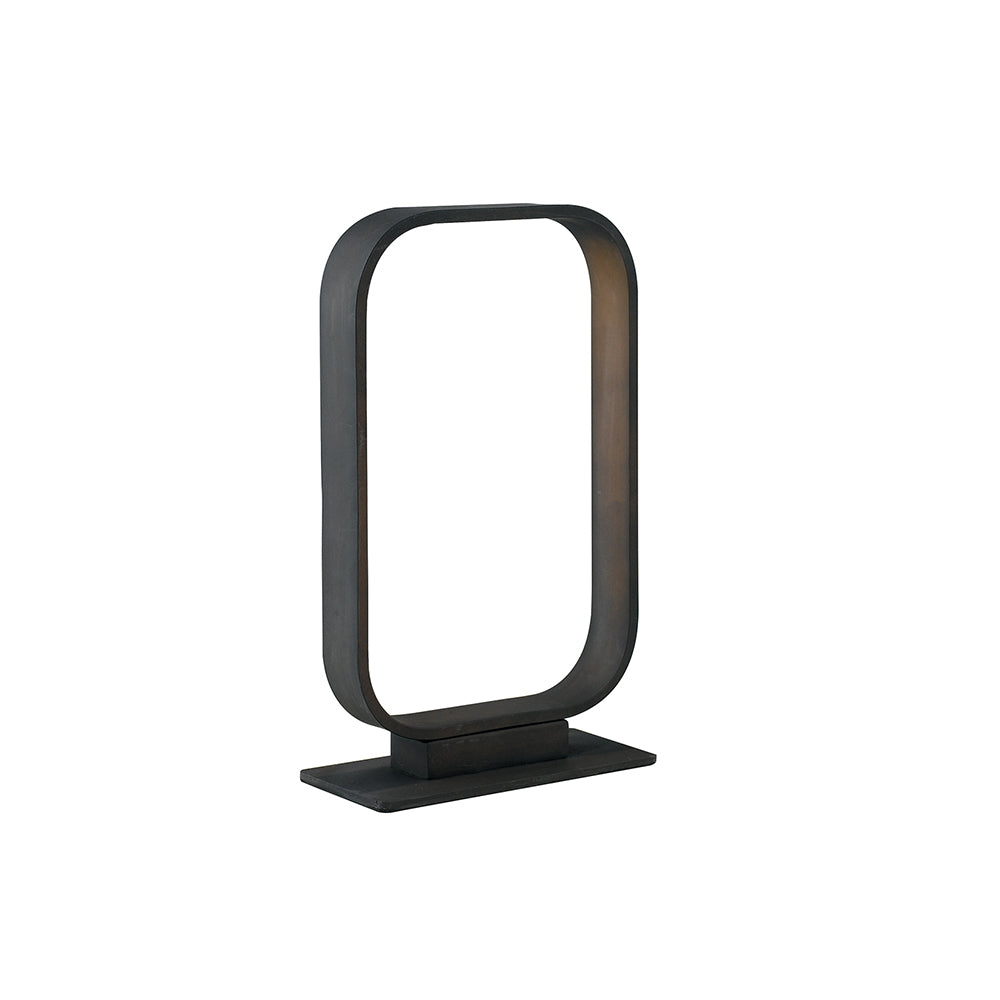 Lampada da tavolo LED MOKA in alluminio marrone 4000K (Luce naturale)