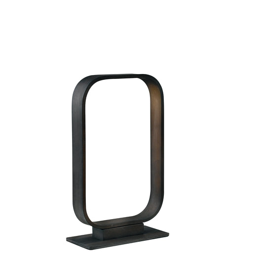 Lampada da tavolo LED MOKA in alluminio marrone 3000K (Luce calda)
