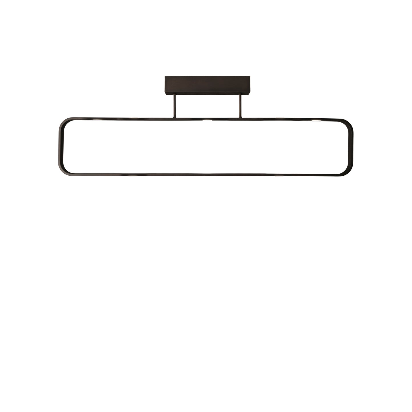 Plafoniera LED MOKA marrone dimmerabile con 7 LED, 3000K (luce calda)