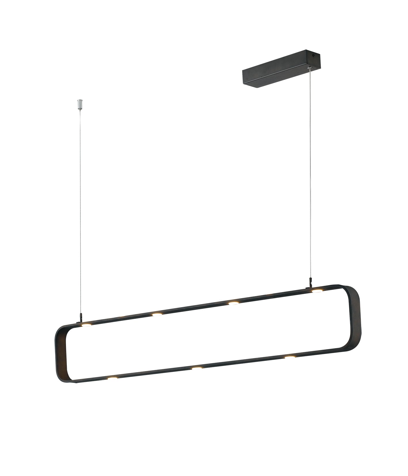 Sospensione MOKA in alluminio marrone dimmerabile con 9 LED, 4000K (luce naturale)
