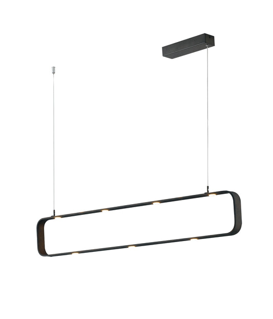 Sospensione MOKA in alluminio marrone dimmerabile con 9 LED, 4000K (luce naturale)
