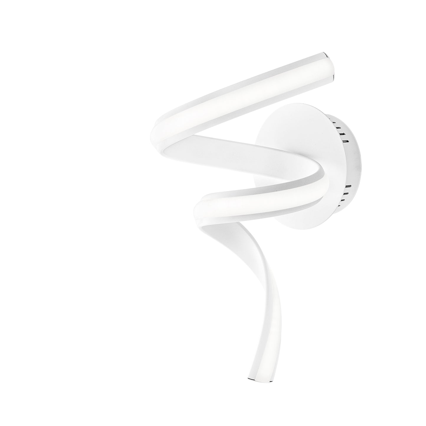 Applique LED MYSTRAL in alluminio bianco, diffusore in silicone CCT