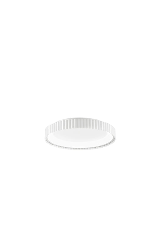 Plafoniera LED NIKE bianca in metallo, CCT, Ø 39cm.