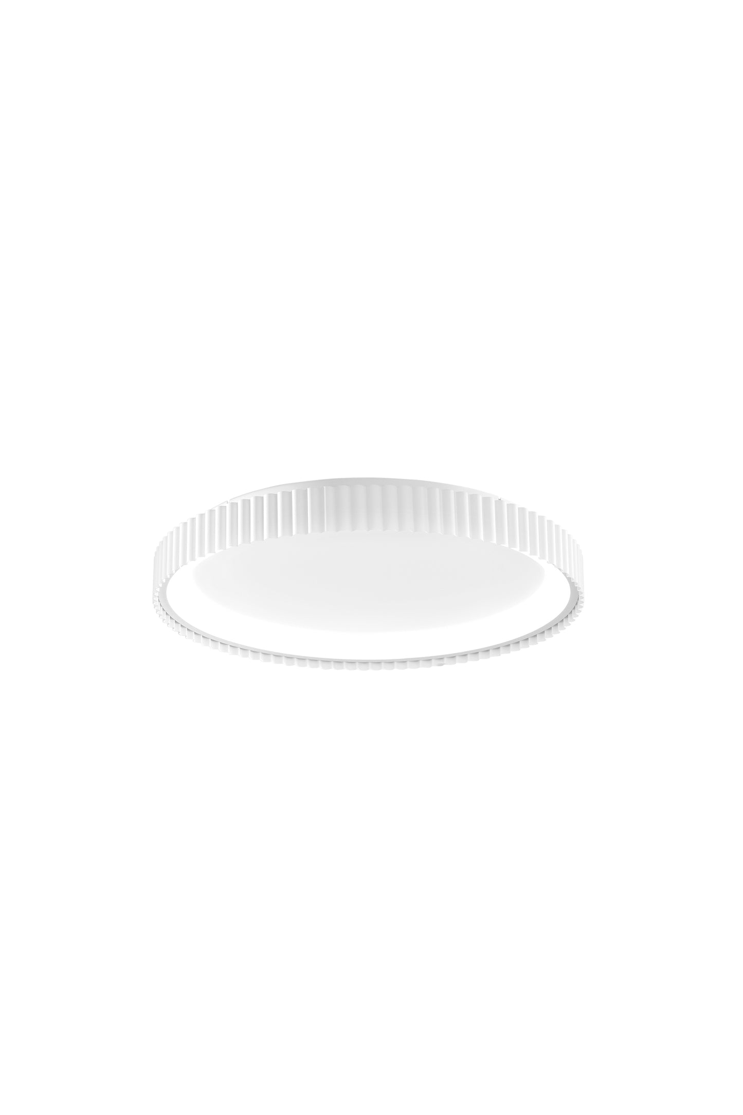 Plafoniera LED NIKE bianca in metallo, CCT, Ø 49cm.