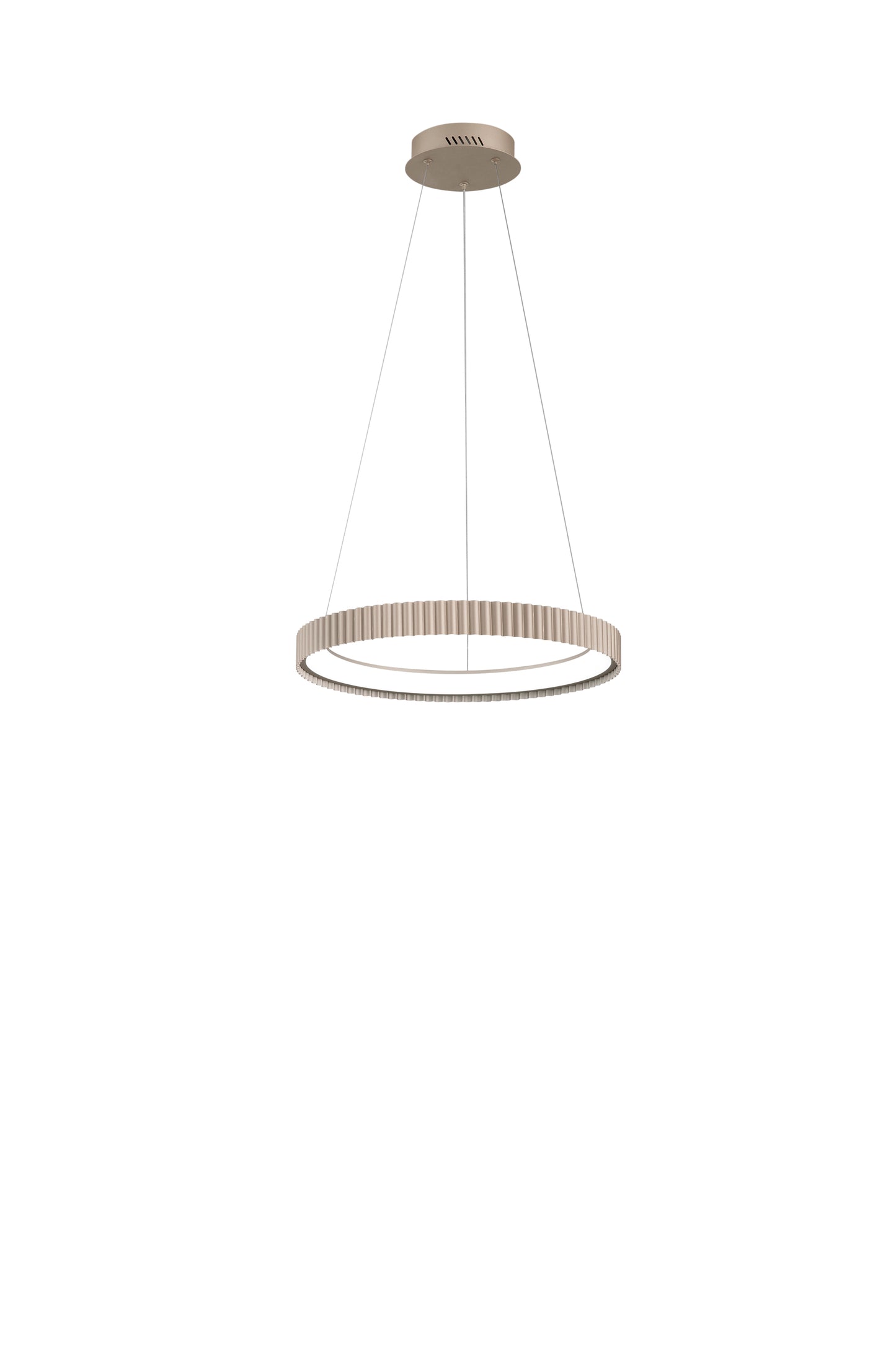 Sospensione LED NIKE oro in metallo, CCT, Ø 49cm.