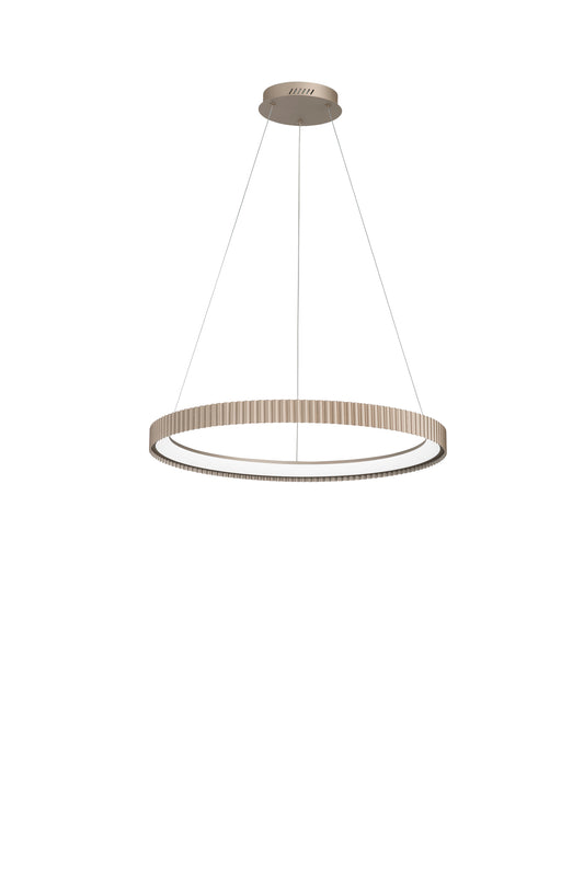 Sospensione LED NIKE oro in metallo, CCT, Ø 68,5cm.