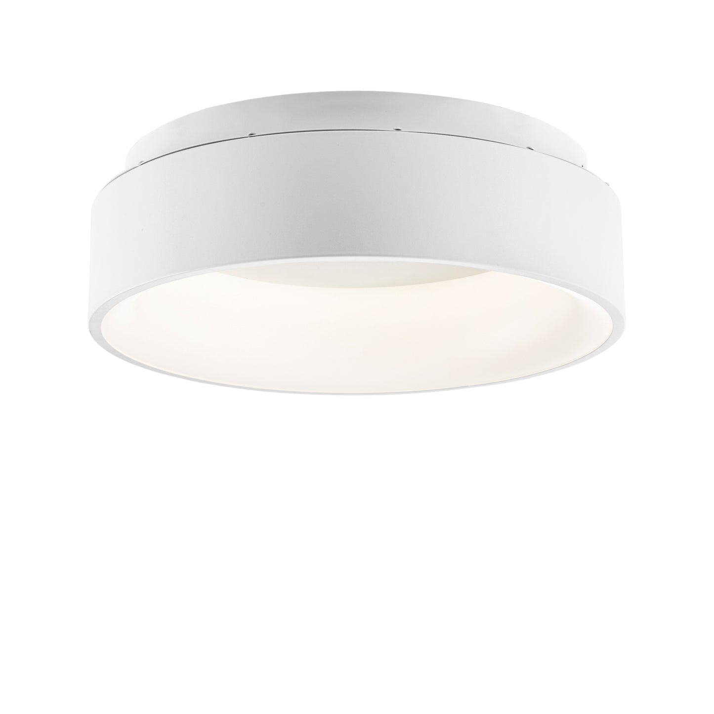 Plafoniera LED NOAH bianca in alluminio, CCT Ø 45 cm.