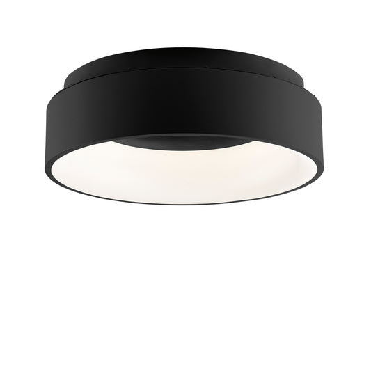 Plafoniera LED NOAH nera in alluminio, CCT Ø 45 cm.
