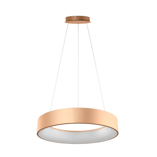 Sospensione LED NOAH oro in alluminio, CCT Ø 60 cm.