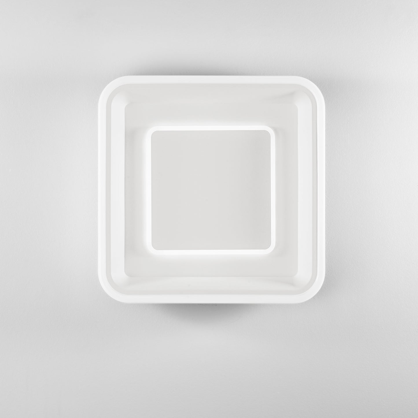 Plafoniera LED NURAX quadrata in alluminio bianco, CCT, 49,5cm.