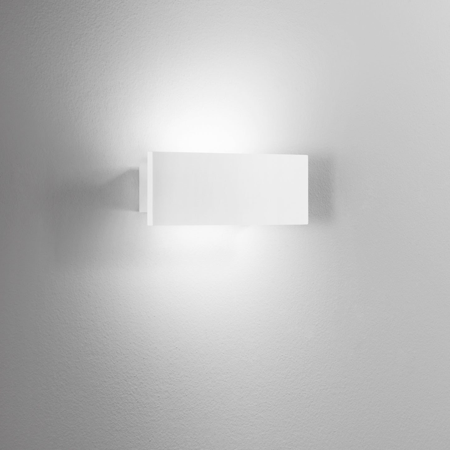 Applique LED ORTISEI in gesso verniciabile, 4000K (luce naturale), 22cm.