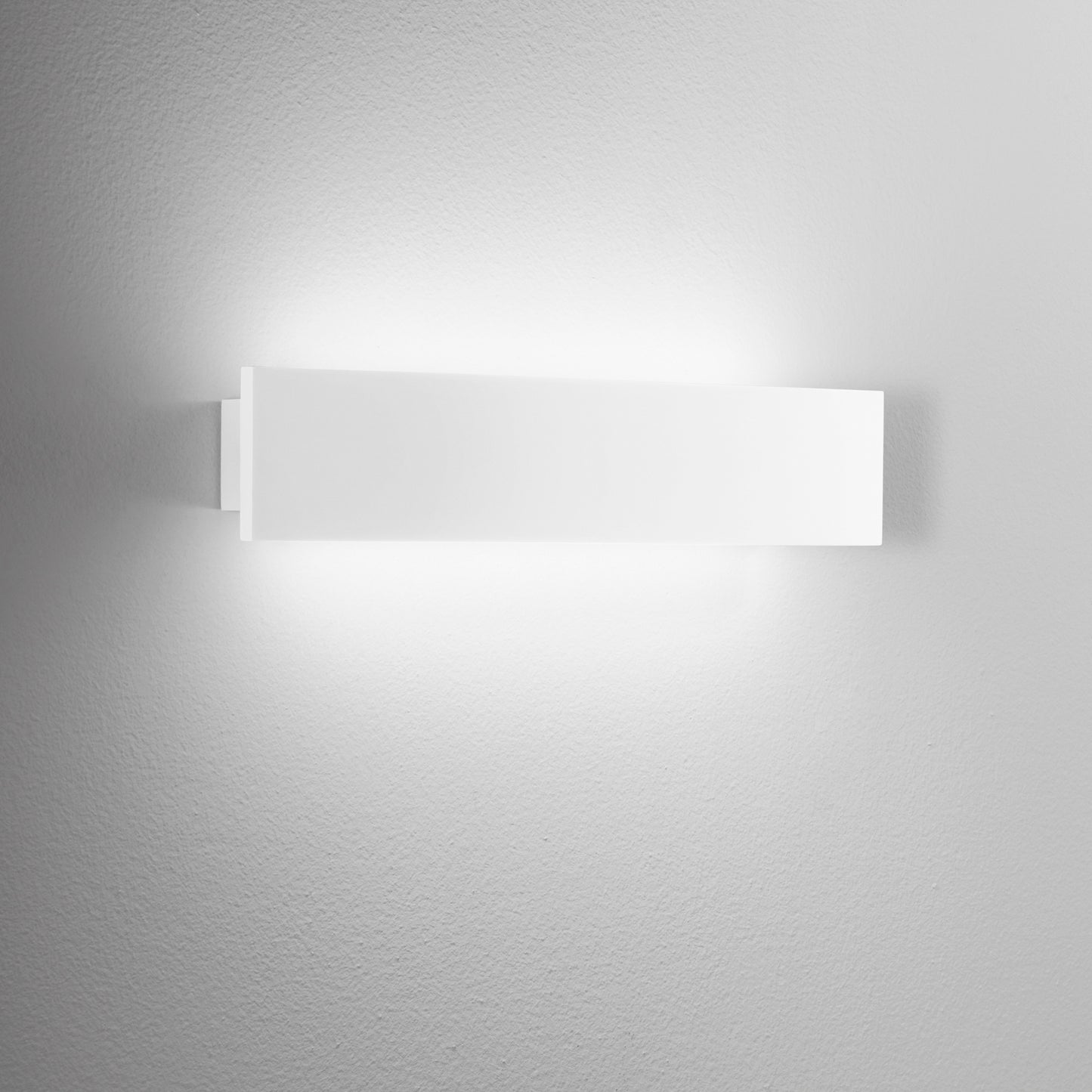 Applique LED ORTISEI in gesso verniciabile, 4000K (luce naturale), 40cm.