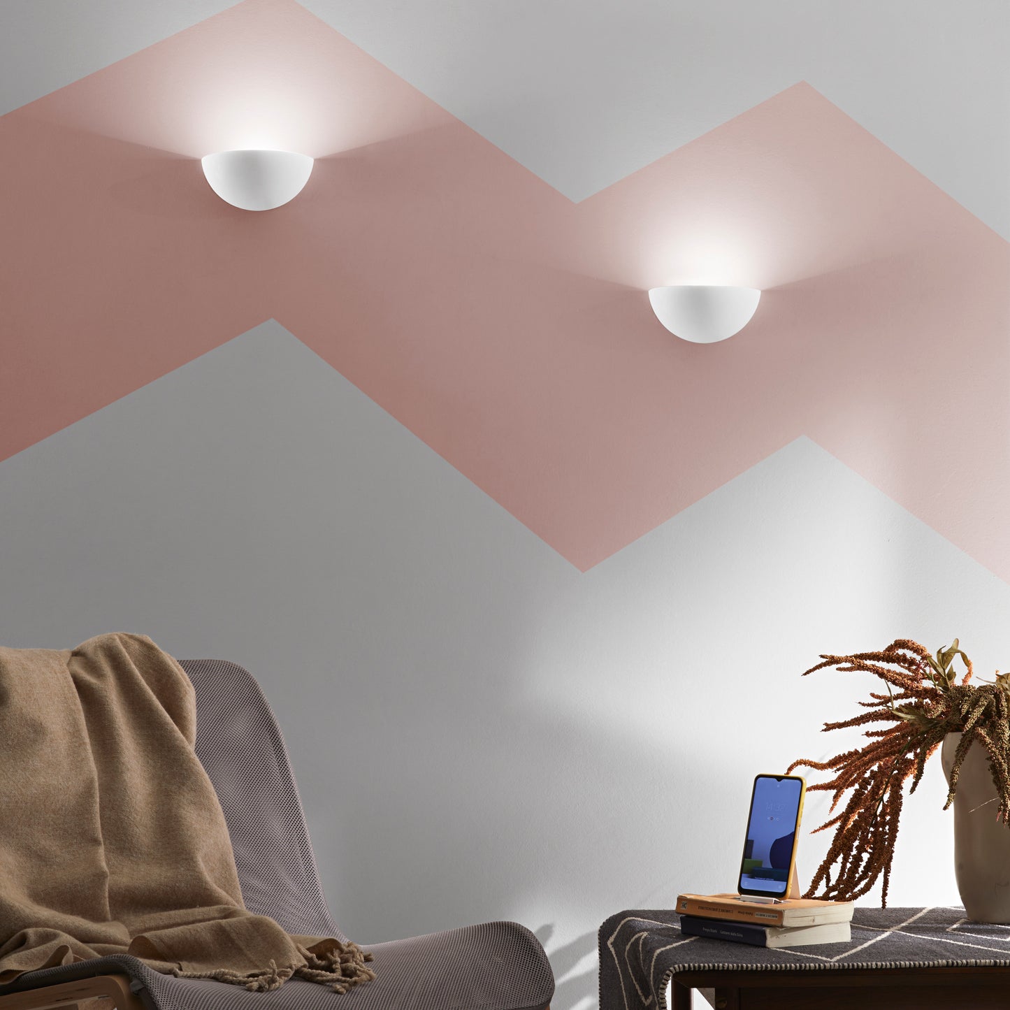 Applique LED in gesso verniciabile, CCT