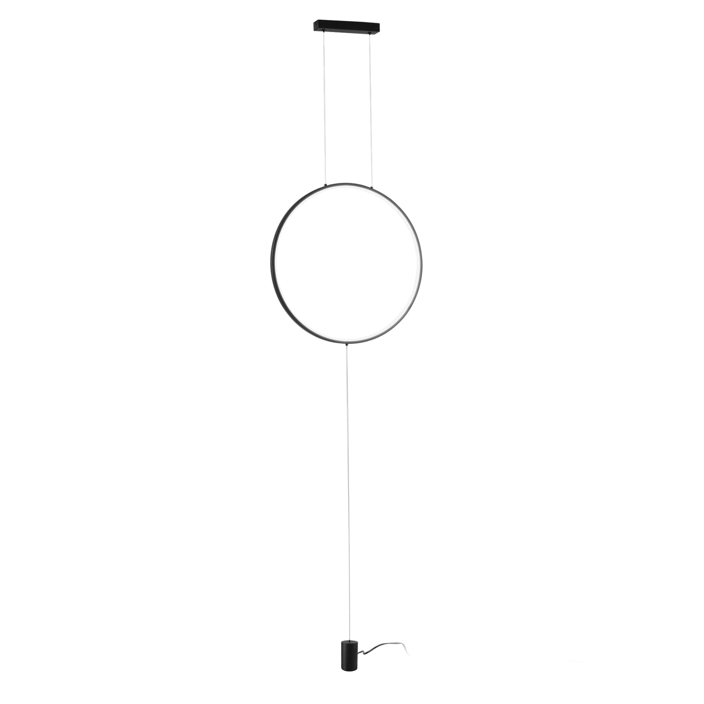 Piantana a sopensione LED PORTAL in metallo nero, CCT