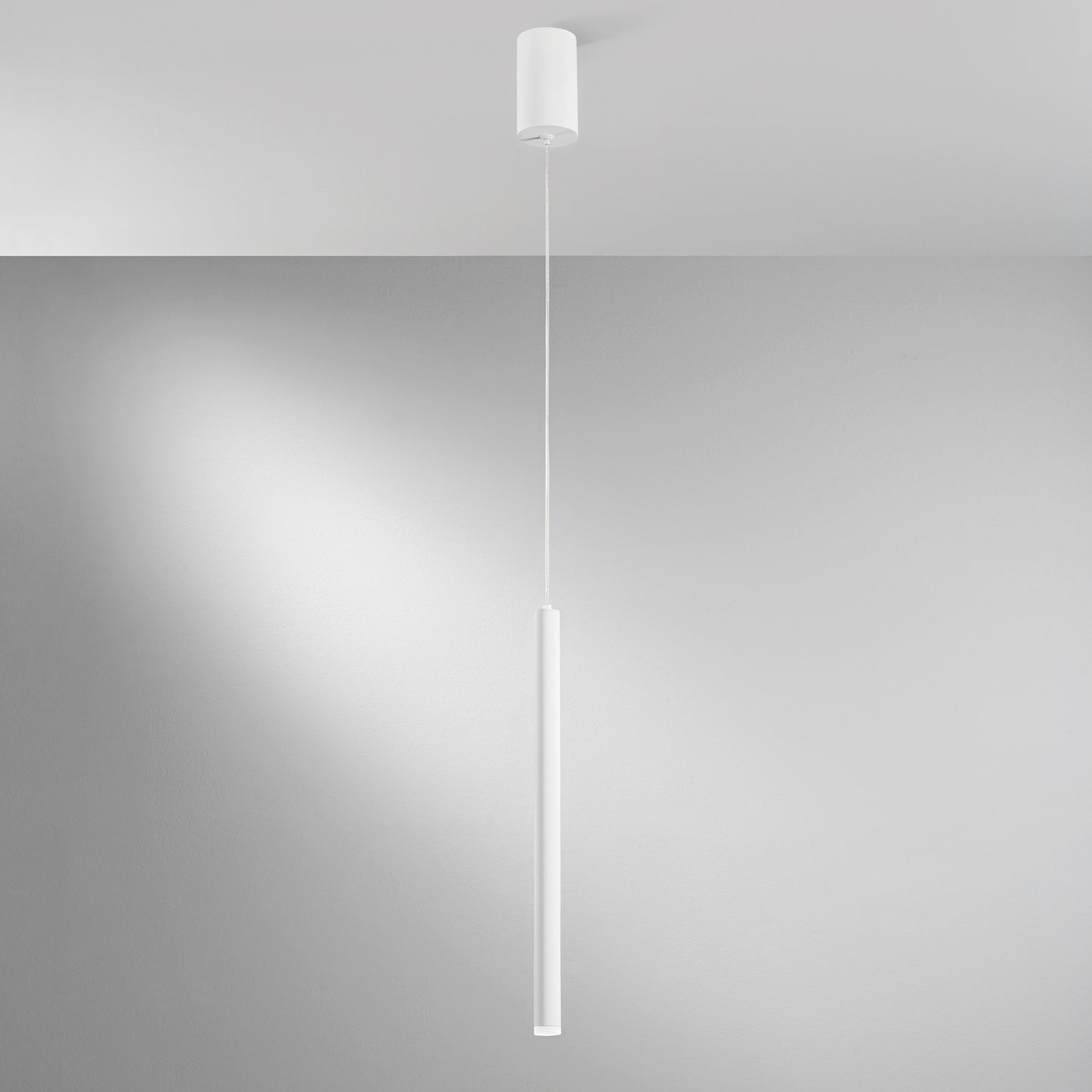 Sospensione LED PYPE in metallo bianco 1 punto luce, CCT