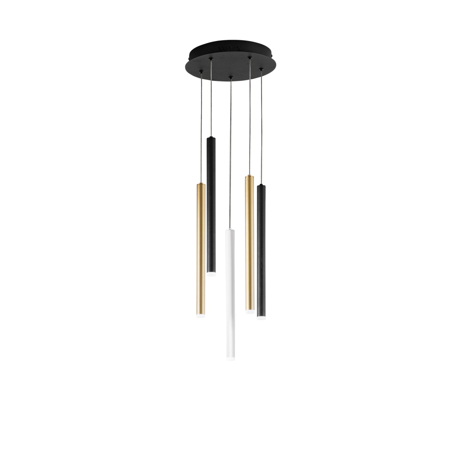 Sospensione LED PYPE 5 pendenti multicolore, CCT