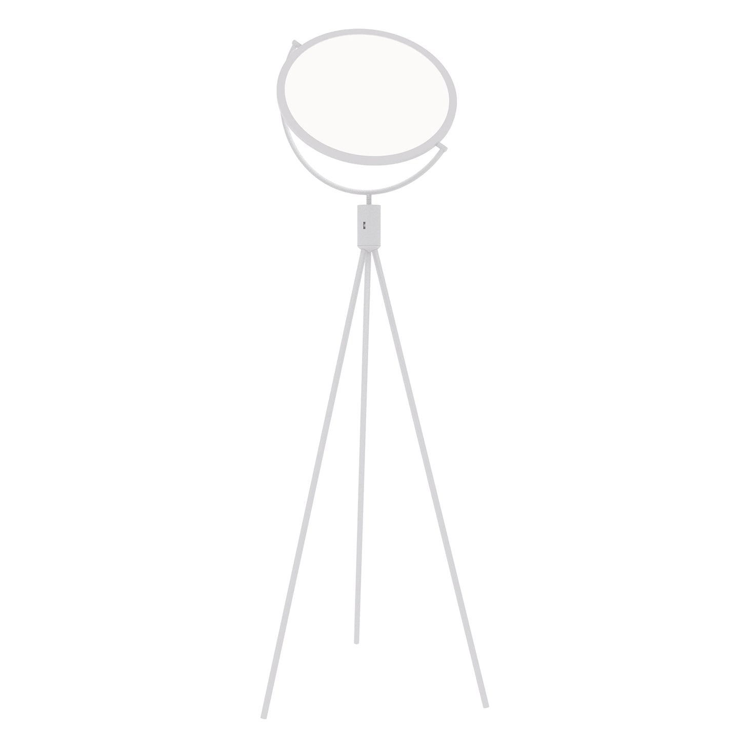 Piantana LED RADAR in metallo bianco con diffusore orientabile, CCT