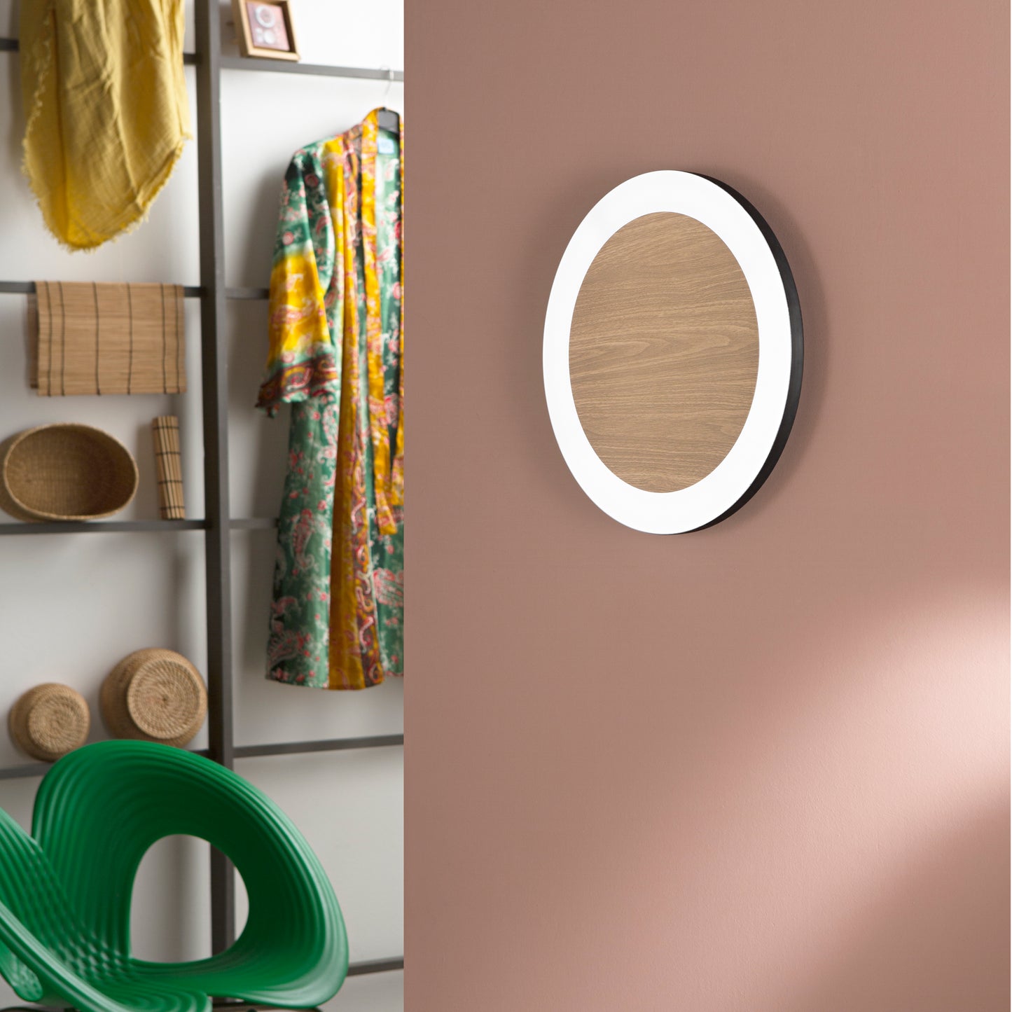 Plafoniera LED SAMSARA in metallo bianco, CCT