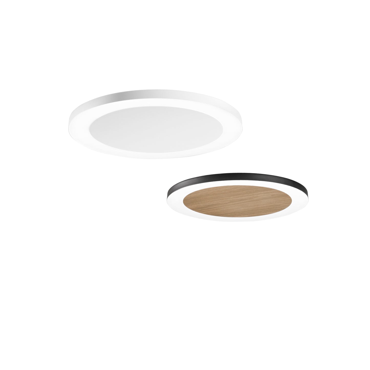 Plafoniera LED SAMSARA in metallo bianco, CCT
