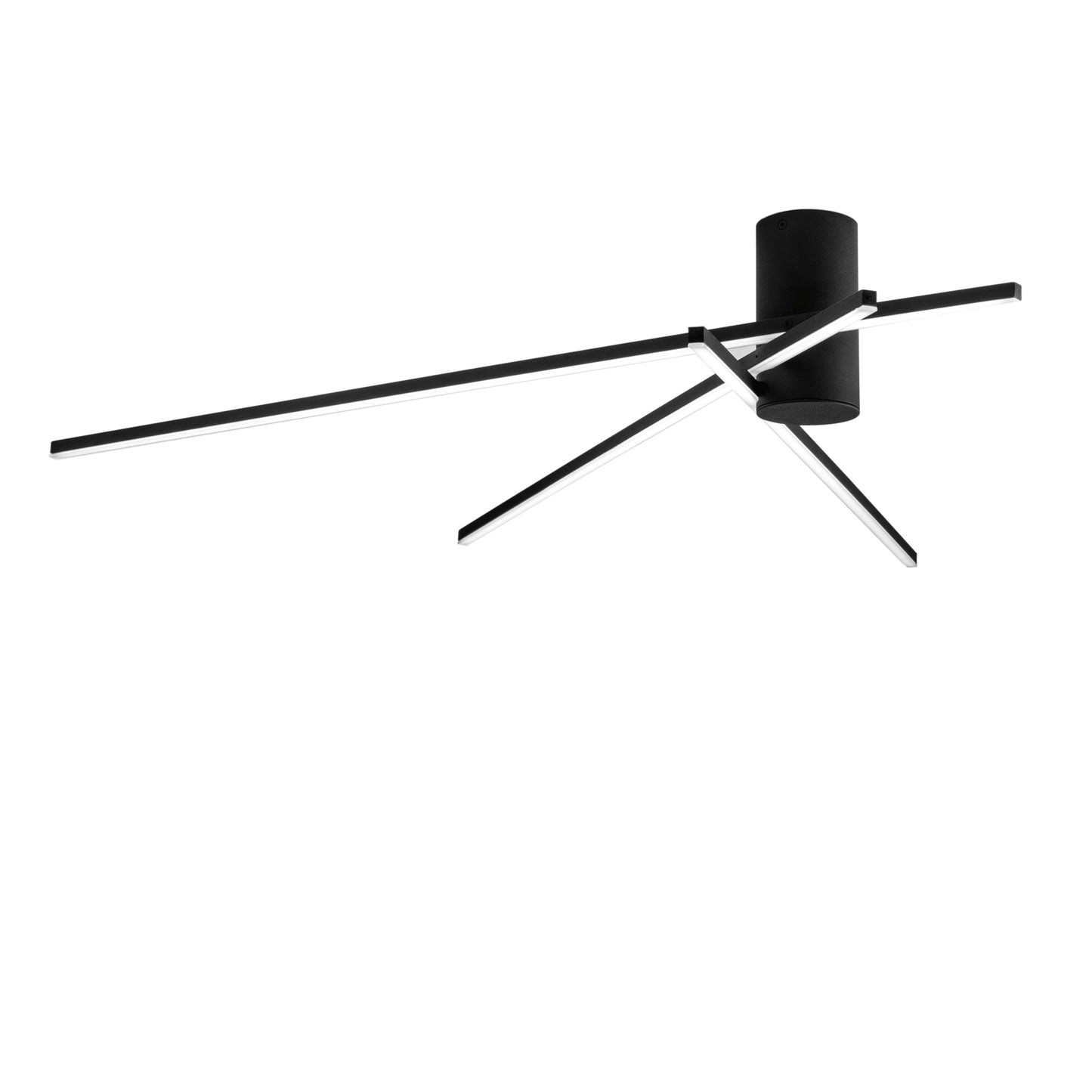 Plafoniera LED SHANGHAI 3 punti luce in alluminio nero 3000K (Luce calda)
