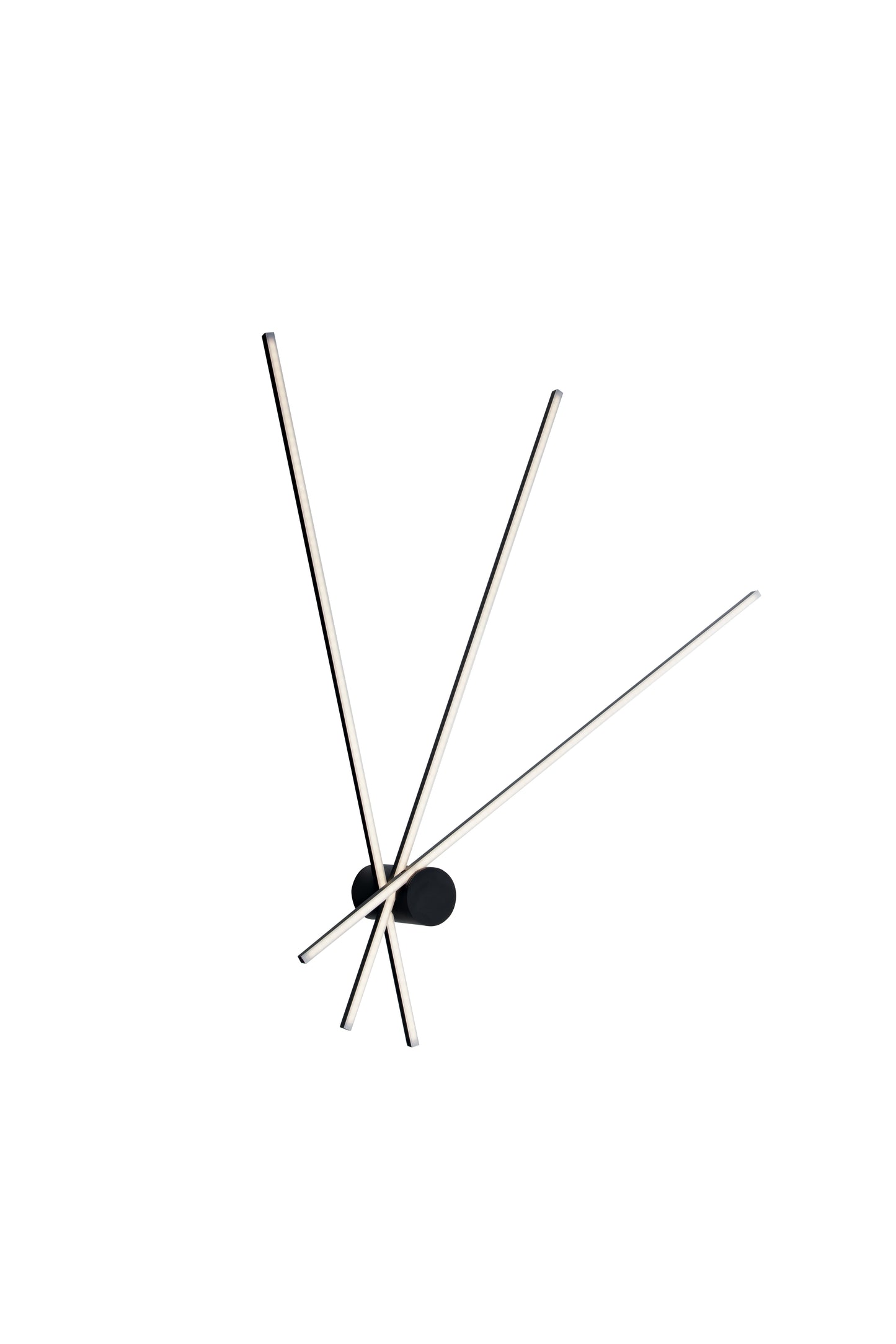 Plafoniera LED SHANGHAI 3 punti luce in alluminio nero 4000K (Luce naturale)