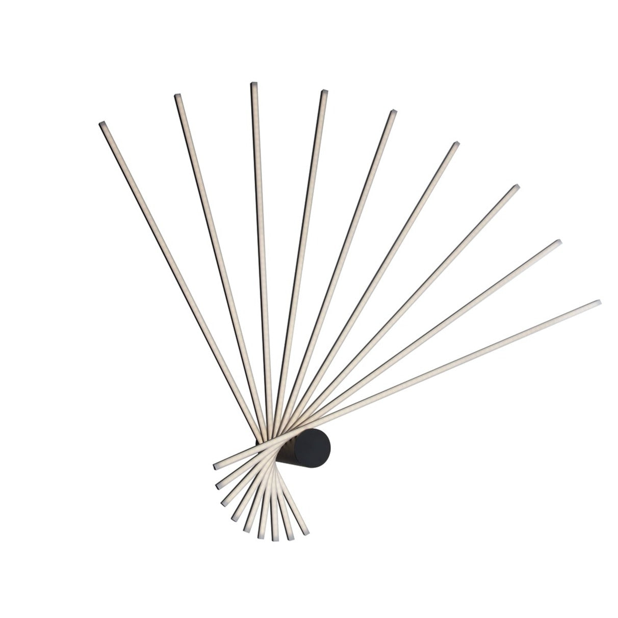 Plafoniera LED SHANGHAI 9 punti luce in alluminio nero 3000K (Luce calda)