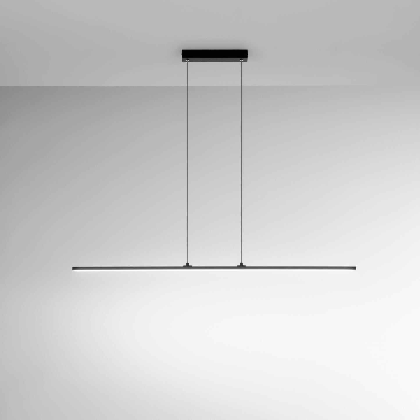 Sospensione SHANGHAI 1 punto luce in alluminio nero 3000K (Luce calda)