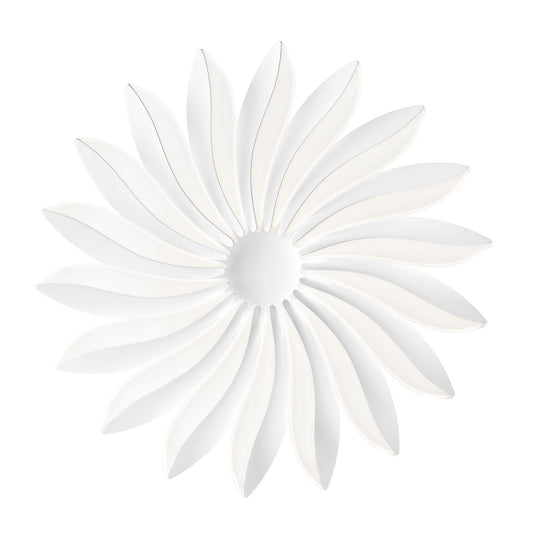 Plafoniera LED SUNRISE in alluminio bianco con dimmer 4000K (luce naturale) Ø 61,5 cm.