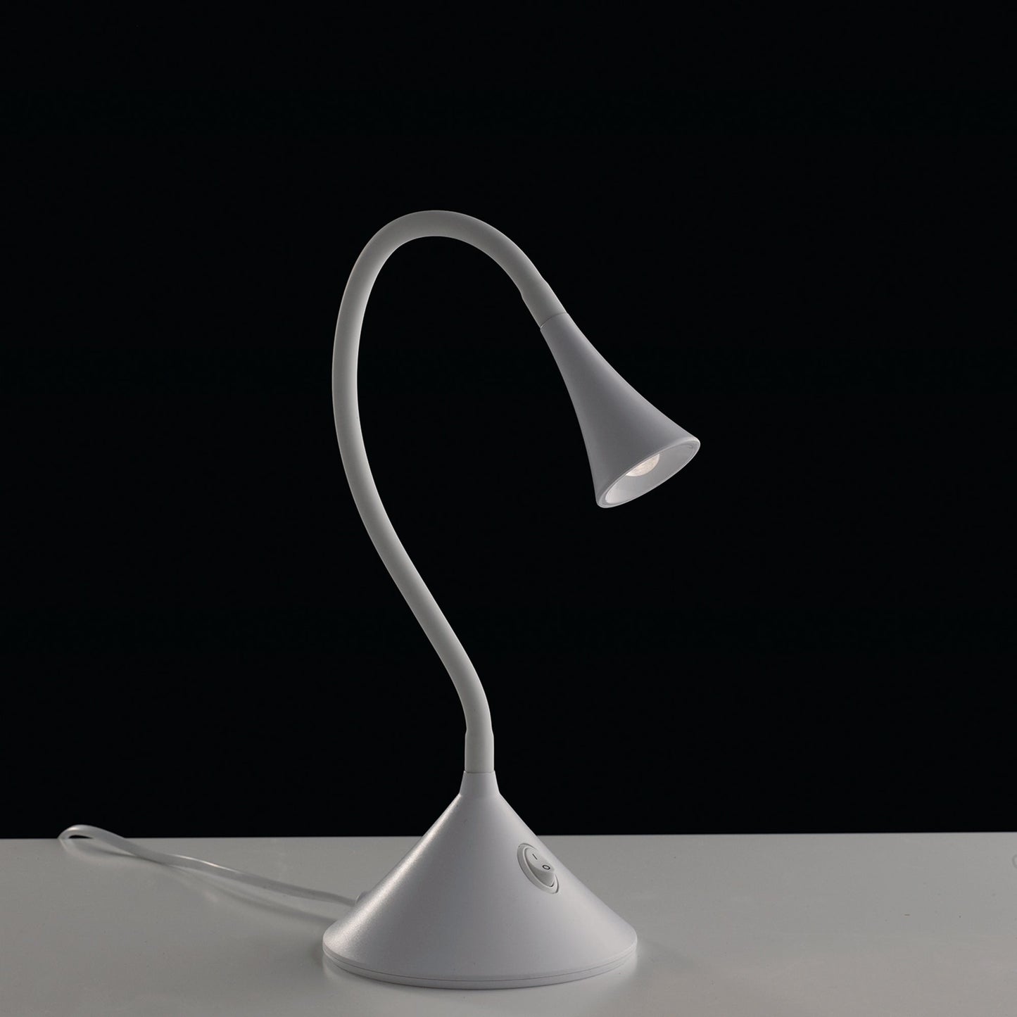 Lampada da lettura LED NEWTON in metallo bianco 4000K (luce naturale)