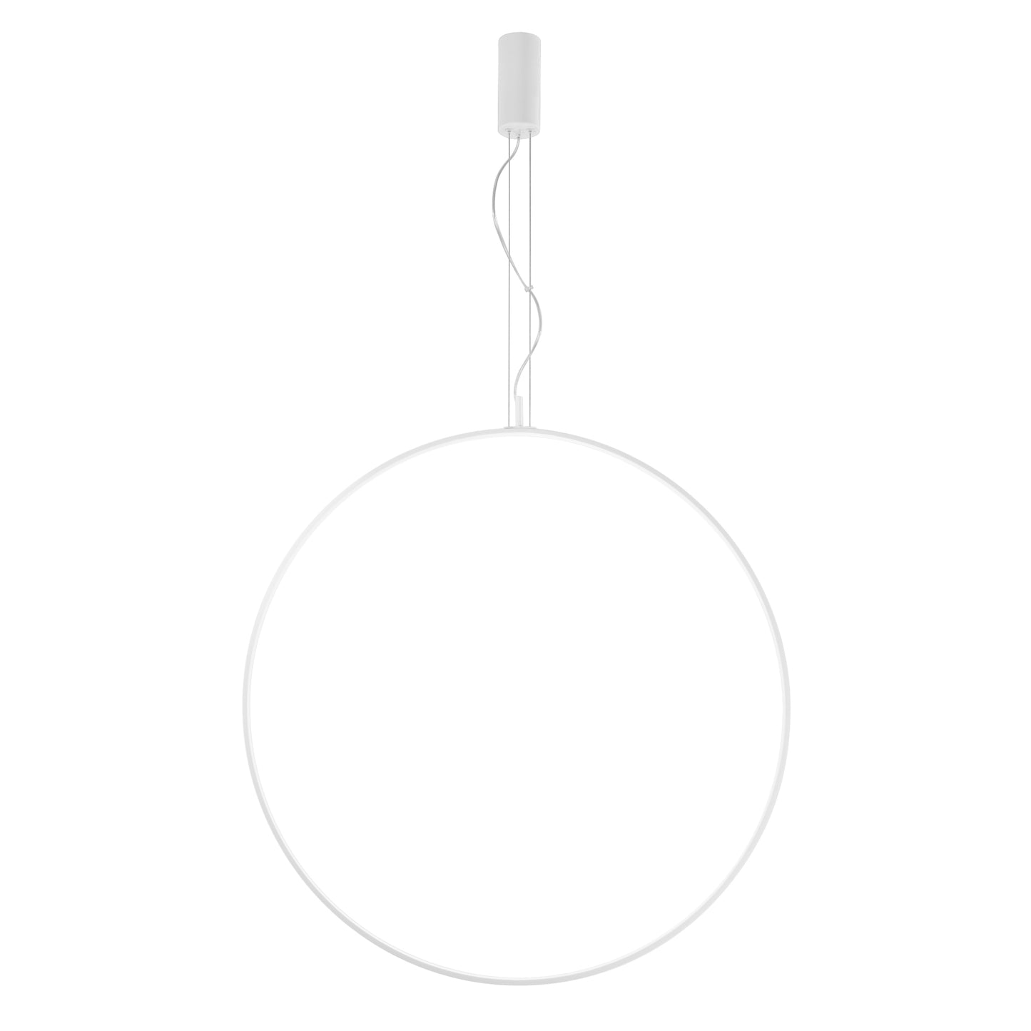 Sospensione LED TOORX in alluminio bianco, CCT, Ø 100 cm.