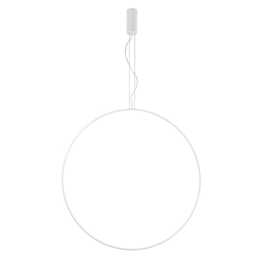 Sospensione LED TOORX in alluminio bianco, CCT, Ø 100 cm.