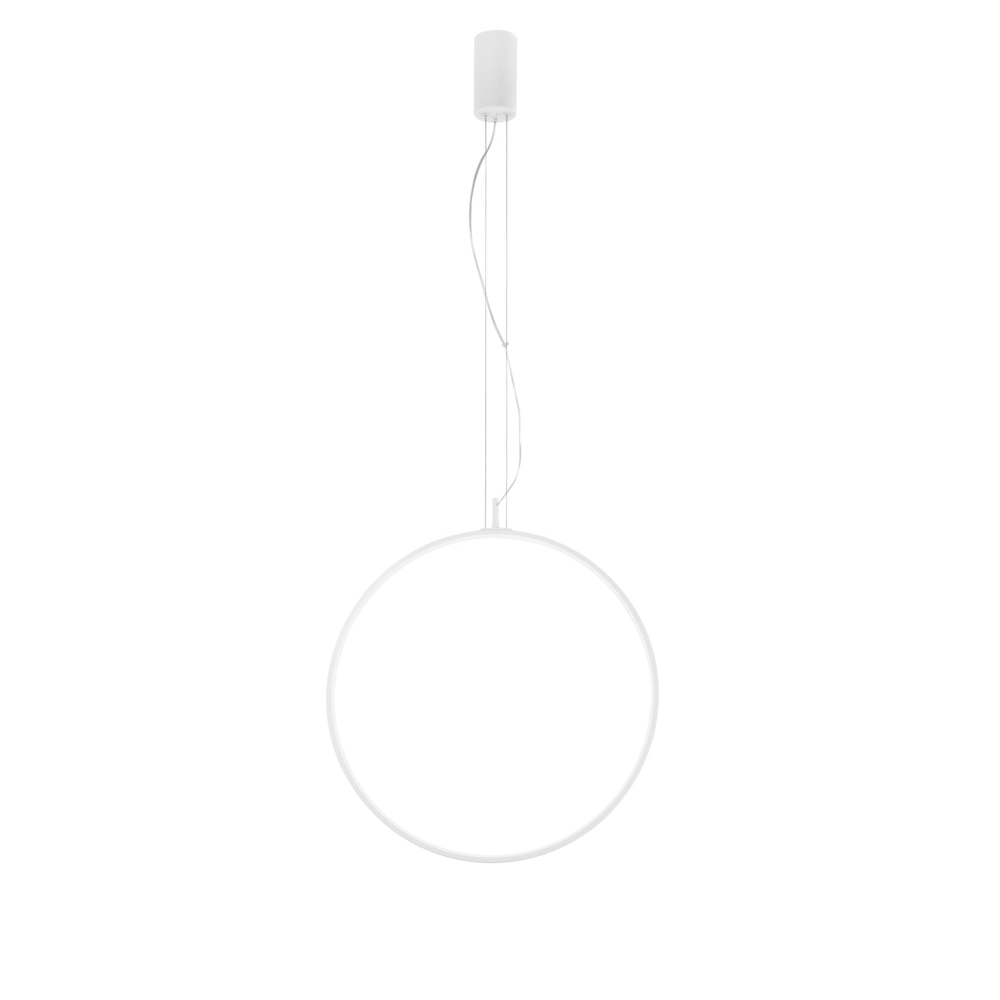 Sospensione LED TOORX in alluminio bianco, CCT, Ø 60 cm.