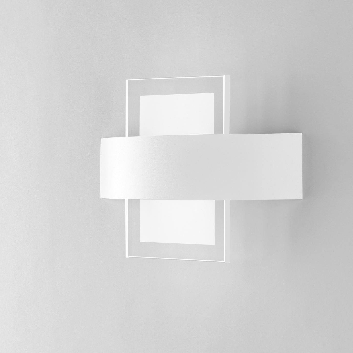 Applique LED TRESOR in metallo bianco con diffusore in vetro 4000K (luce naturale)