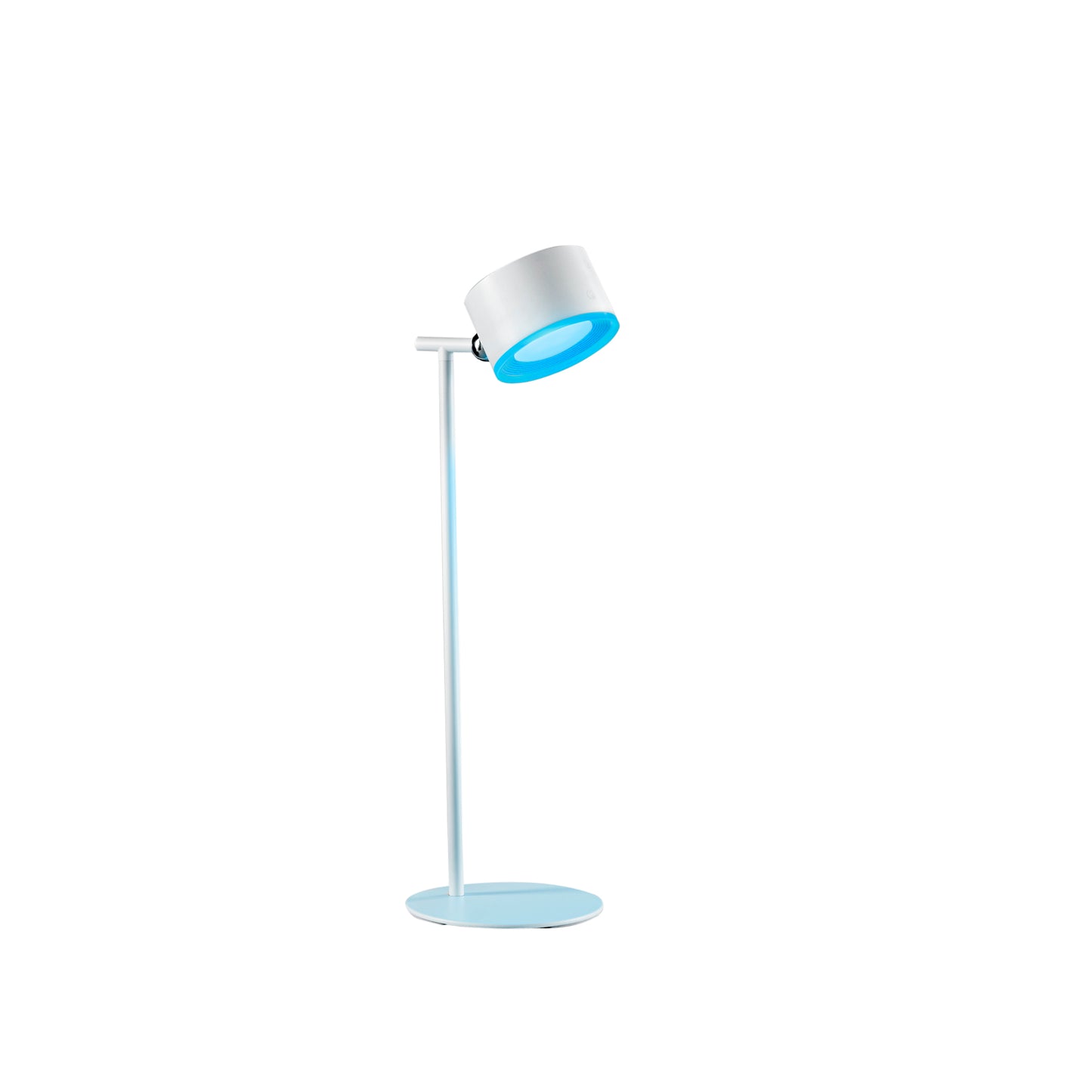 Lampada ricaricabile LED TESLA in metallo bianca con testa magnetica RGB+CCT+Dimmer