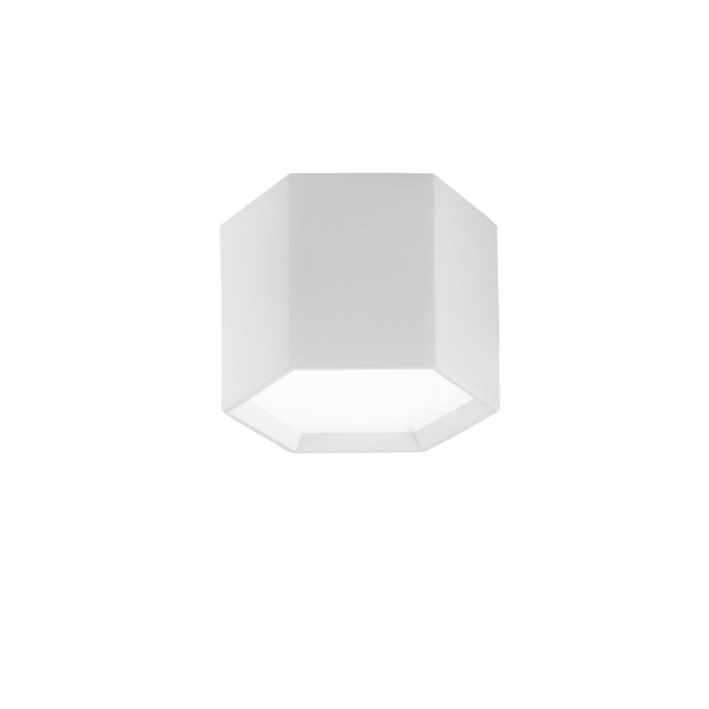 Plafoniera LED VORTEX in gesso bianco verniciabile, CCT