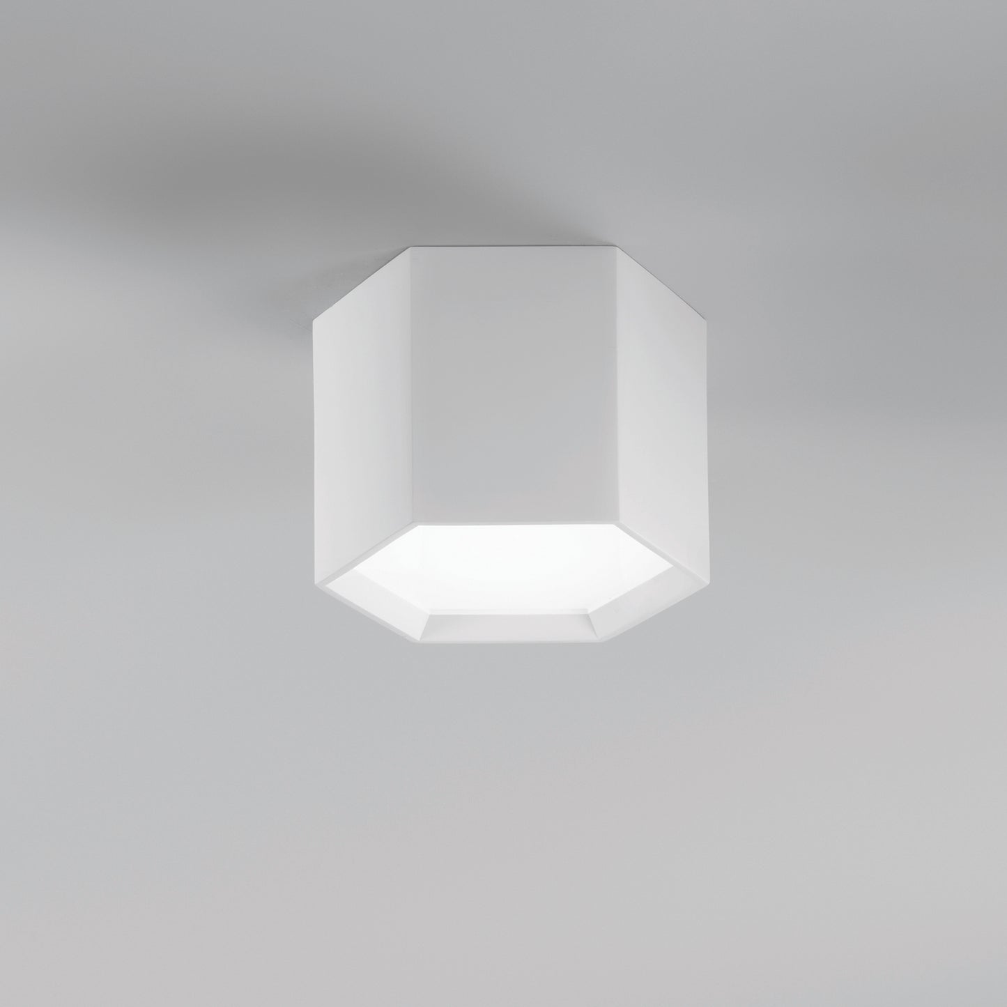Plafoniera LED VORTEX in gesso bianco verniciabile, CCT