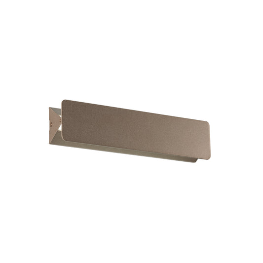 Applique LED AILERON in alluminio bronzo con diffusore orientabile