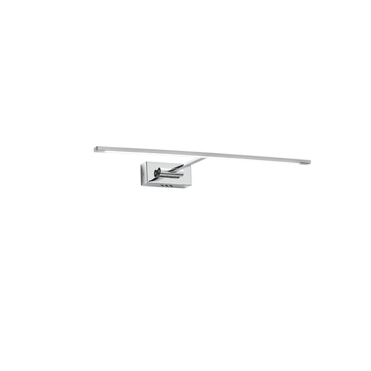 Applique LED ANDROMEDA in metallo cromato orientabile, ideale sopra specchio, 3000K (luce calda)