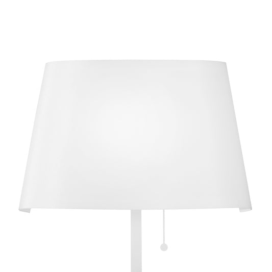 Applique LED WHAROL in metallo bianco e paralume nero 4000K (luce naturale)