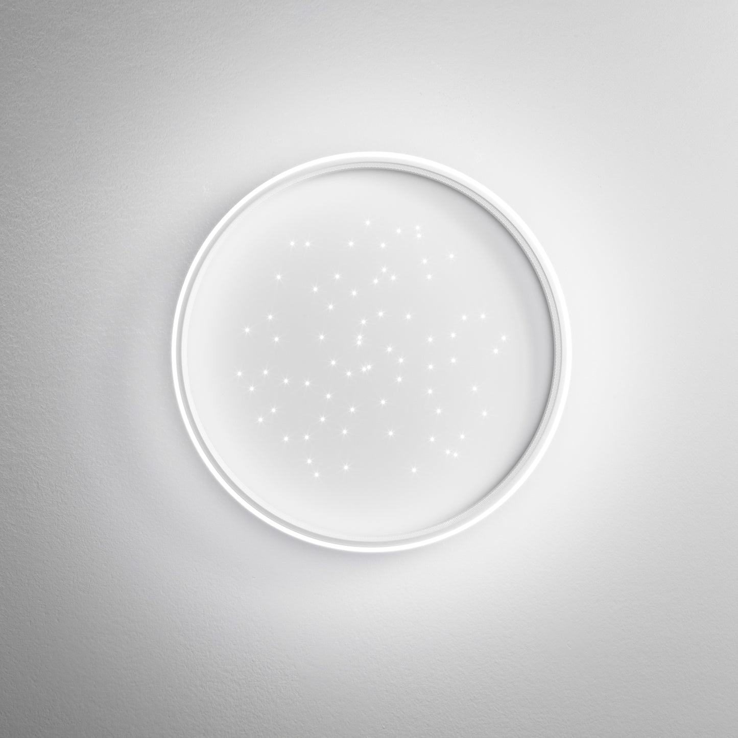 Plafoniera LED WISH bianca, CCT con Telecomando, Ø 40 cm.
