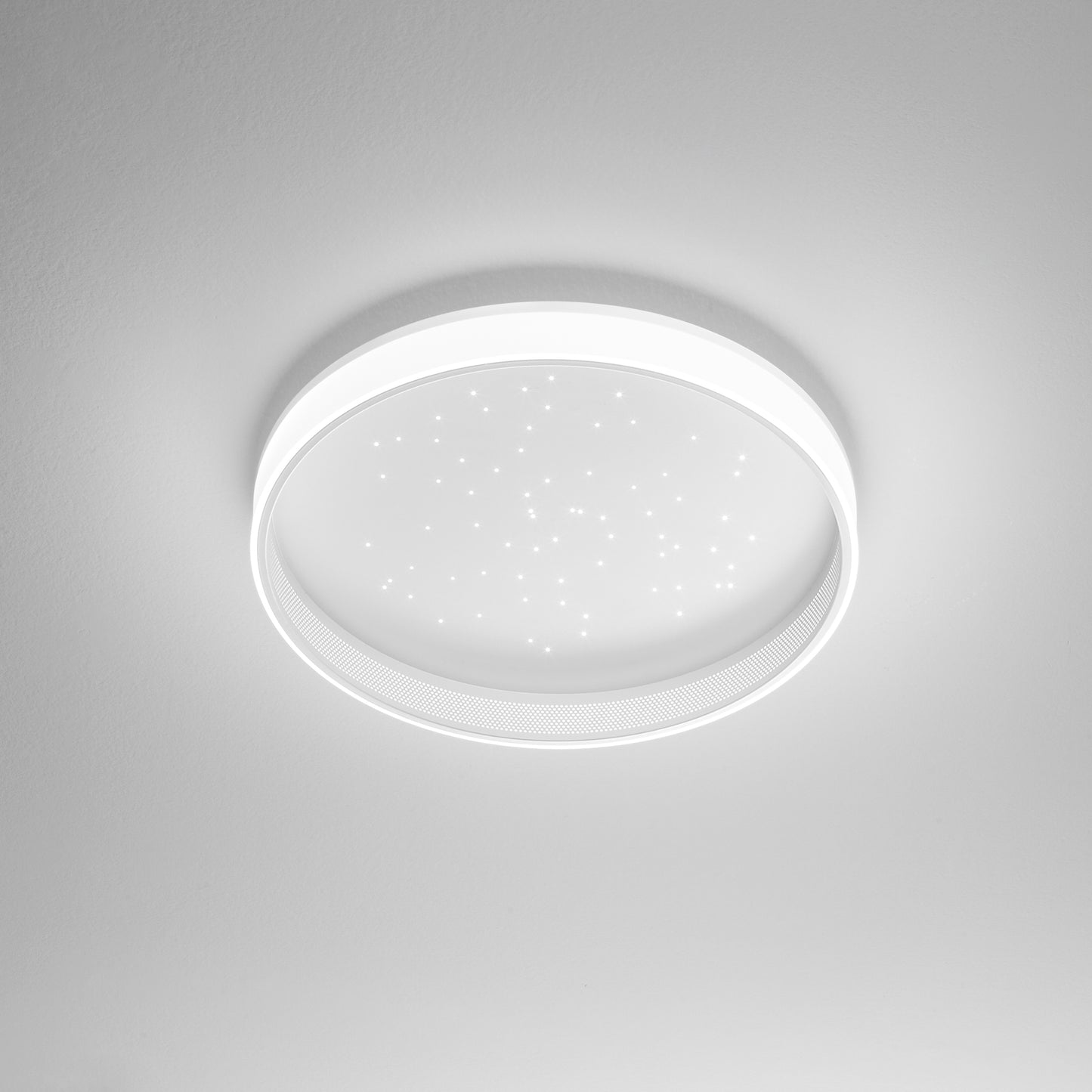 Plafoniera LED WISH bianca, CCT con Telecomando, Ø 40 cm.